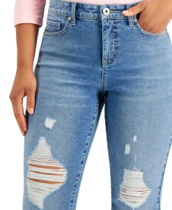 Women's High-Rise Straight Crop Jeans