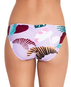 Women's Just Fronds Cinched-Back Hipster Bikini Bottoms