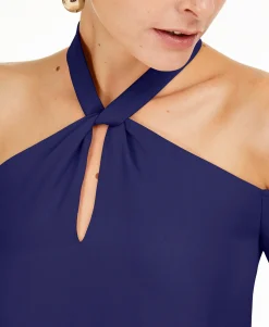 Women's Keyhole Cold-Shoulder Top