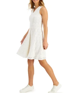 Women's Lace Fit & Flare Dress