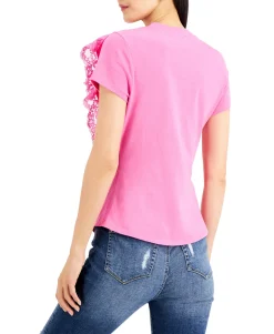 Women's Lace-Ruffle T-Shirt