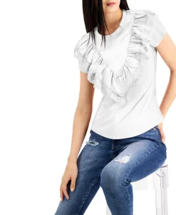 Women's Lace-Ruffle T-Shirt