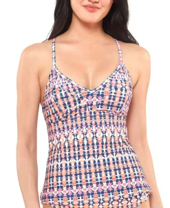 Women's Laguna Beach Crossed Back Tankini Top