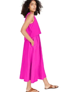 Women's Layered-Look Midi Sleeveless Dress