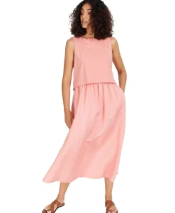 Women's Layered-Look Midi Sleeveless Dress