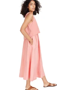 Women's Layered-Look Midi Sleeveless Dress