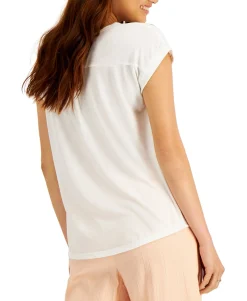 Women's Line Flag-Graphic T-Shirt