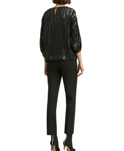 Women's Liquid Metallic Print Top