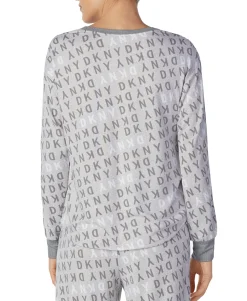 Women's Logo Long-Sleeve Knit Pajama Top