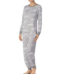 Women's Logo Long-Sleeve Knit Pajama Top