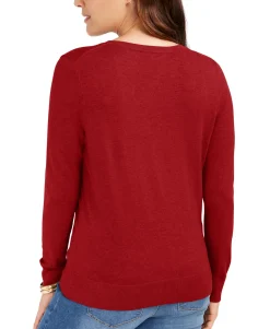 Women's Long-Sleeve Button-Front Cardigan