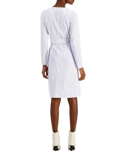 Women's Long-Sleeve Wrap Dress