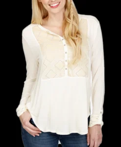 Women's Lucky Brand Velvet Burnout Top