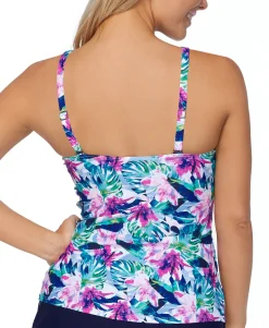 Women's Mali Bloom Tahiti Printed Tankini Top