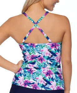 Women's Mali Bloom Tahiti Printed Tankini Top
