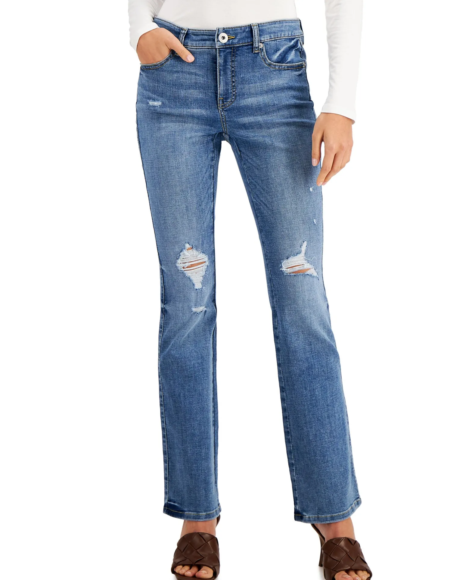 Women's Mid Rise Bootcut Jeans