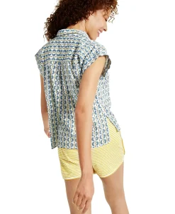 Women's Mini-Print Camp Shirt