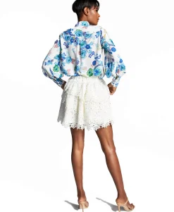 Women's Misa Hylton for INC Eyelet Skirt