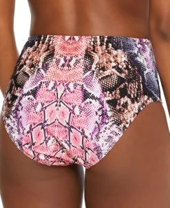 Women's Mixed Messages High-Rise Bikini Bottoms