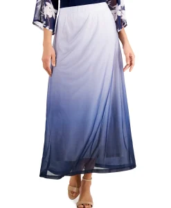 Women's Ombré Dip-Dyed Maxi Skirt