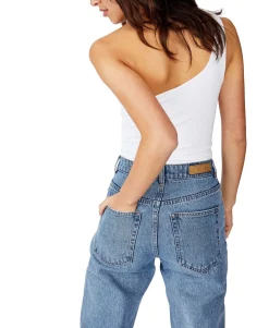 Women's One Shoulder Sleeveless Top