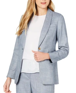 Women's One-Button Shawl-Collar Blazer