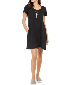 Women's One-Pocket T-Shirt Dress