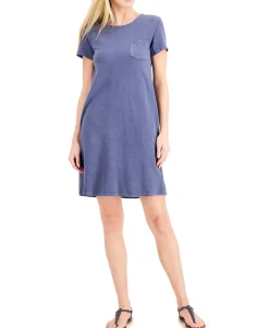 Women's One-Pocket T-Shirt Dress