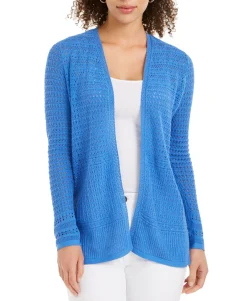 Women's Open-Front Pointelle Cardigan
