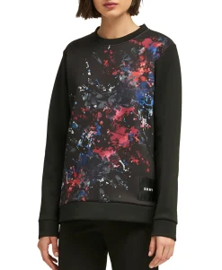 Women's Paint Splatter Graphic Sweatshirt