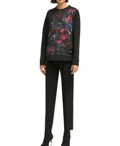 Women's Paint Splatter Graphic Sweatshirt