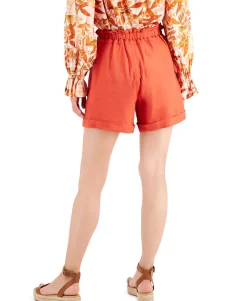 Women's Paperbag-Waist Shorts