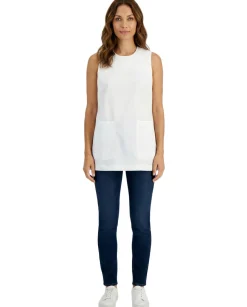 Women's Patch-Pocket Sleeveless Top