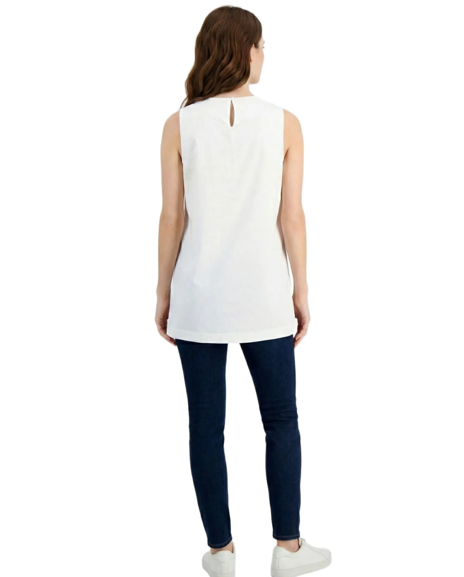 Women's Patch-Pocket Sleeveless Top