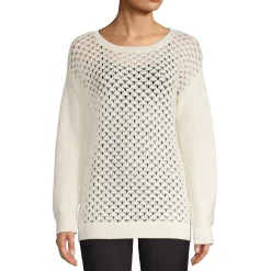 Women's Patterned Cotton Sweater