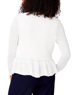 Women's Peplum Open Front Cardigan Sweater