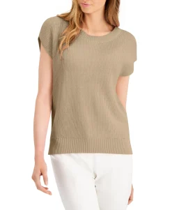 Women's Petite Cap-Sleeve Sweater