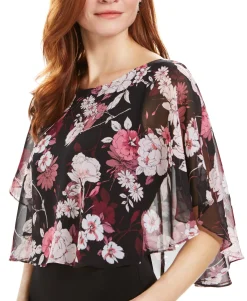 Women's Petite Chiffon Popover Dress