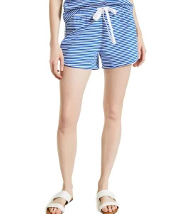 Women's Petite Cotton Striped Shorts