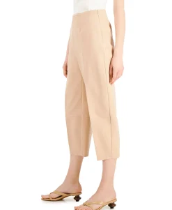 Women's Petite Cropped Straight-Leg Pants