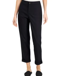 Women's Petite Cuffed Ankle Pants
