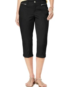 Women's Petite Cuffed Capri Pants