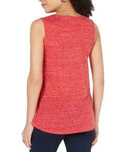 Women's Petite Firework Graphic-Print Tank Top