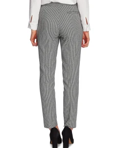 Women's Petite Houndstooth Ankle Pants