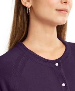 Women's Petite Luxsoft Button Cardigan