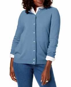 Women's Petite Luxsoft Button Cardigan