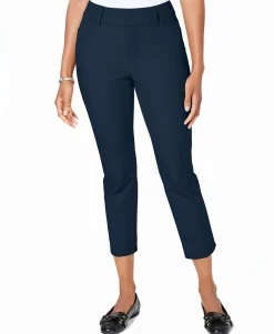 Women's Petite Newport Tummy-Control Cropped Pants