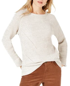 Women's Petite Petite Pointelle Sweater