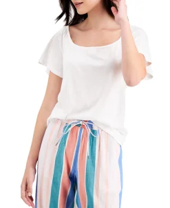 Women's Petite Pleated Top