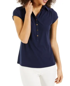 Women's Petite Polo Top